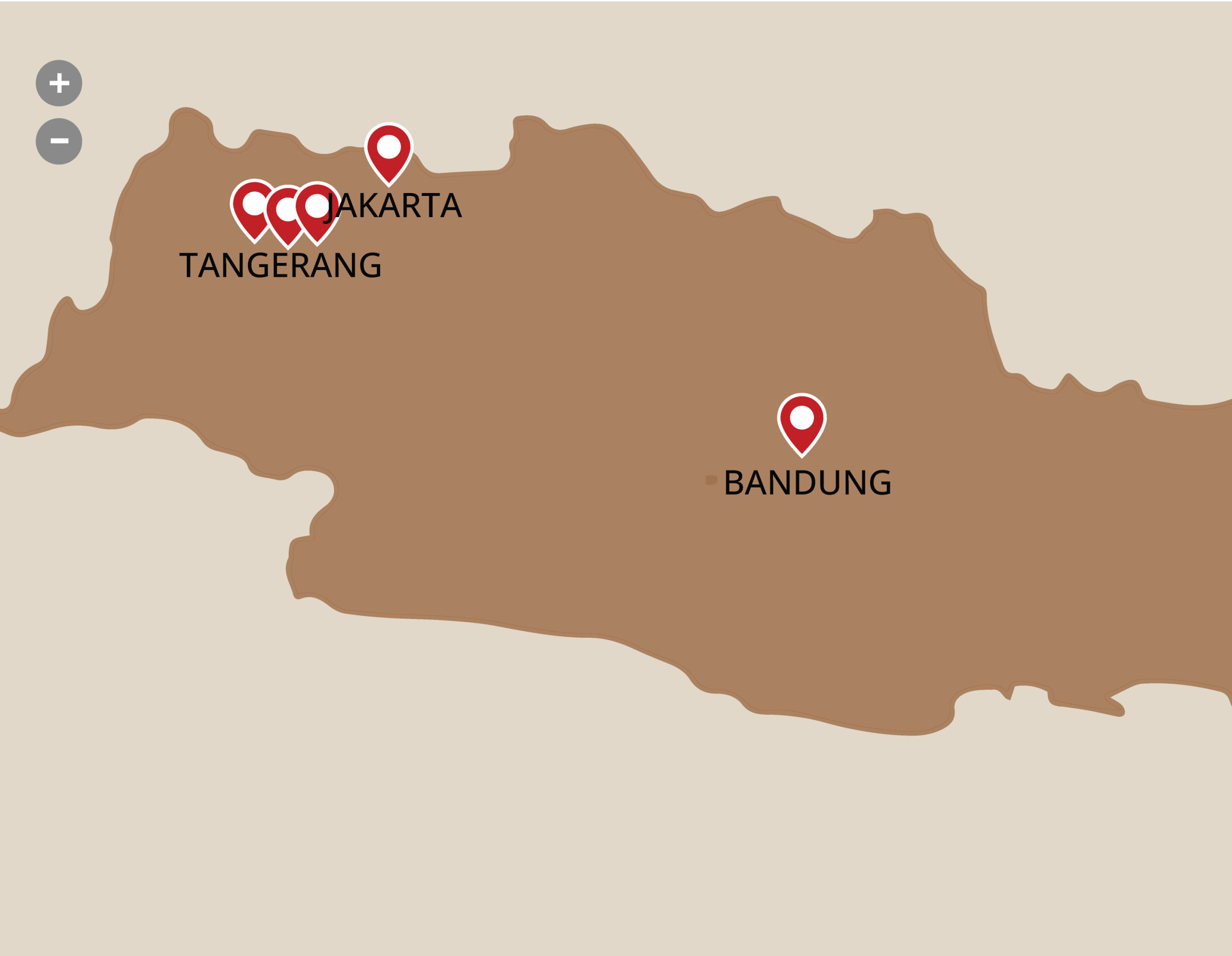 Pukka Indonusa presence map